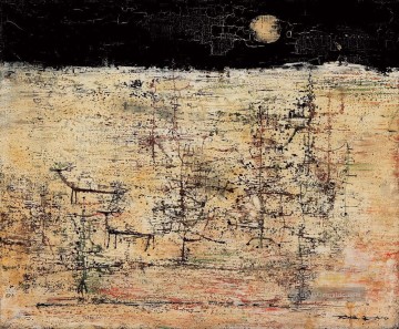  abstraktion galerie - Landschaft unter Mond ZWJ Chinesische Abstraktion